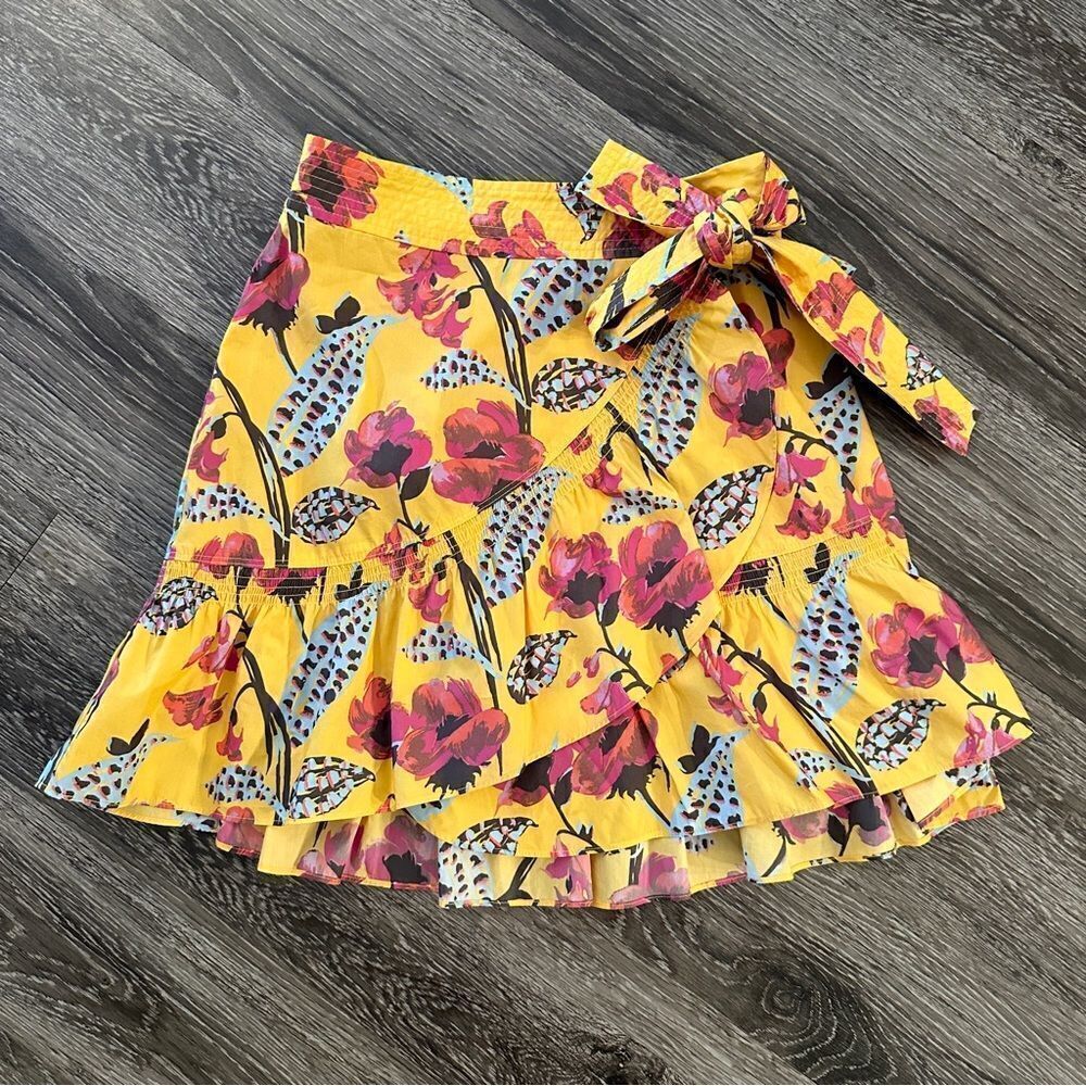 A.L.C. Hampton Floral Mini Wrap Skirt